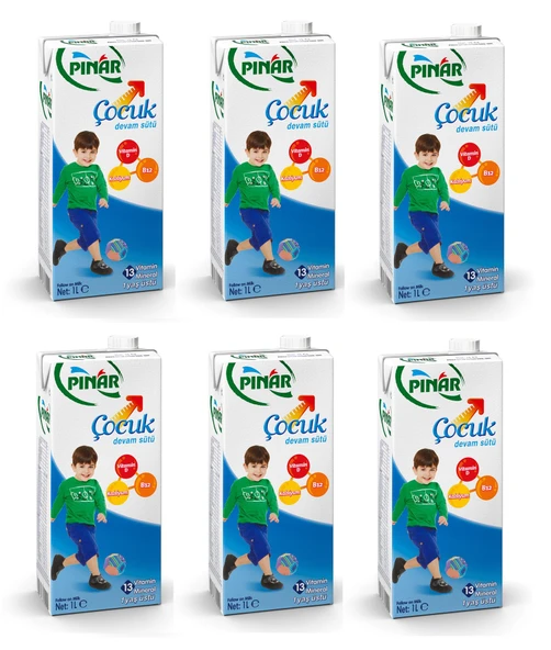 Pınar Çocuk Devam Sütü 1 Lt X 6 Adet ürün görseli 1