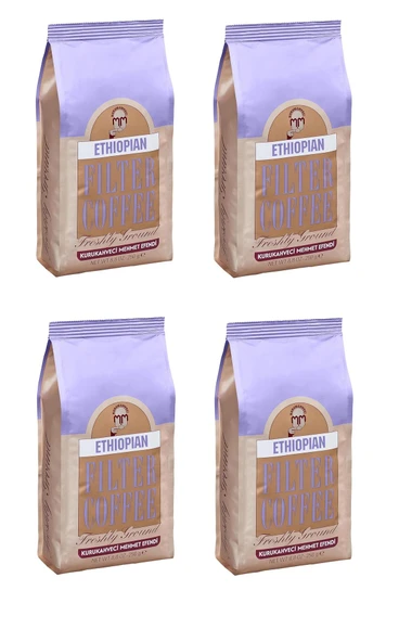 Kurukahveci Mehmet Efendi Ethiopian Filtre Kahve Öğütülmüş 250 Gr X 4 Adet ürün görseli 1