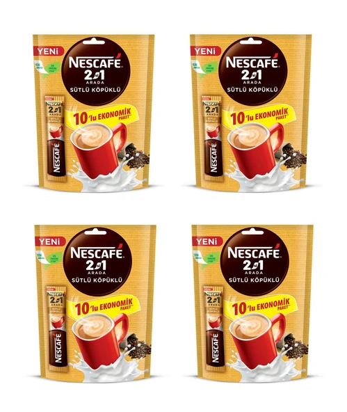 Nescafe 2Si1 Arada Sütlü Köpüklü Kahve 10 Gr X 40 Adet ürün görseli 1
