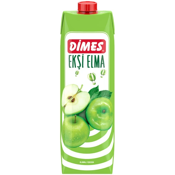 Dimes Ekşi Elmalı İçecek 1 Lt X 6 Adet - Resim 2