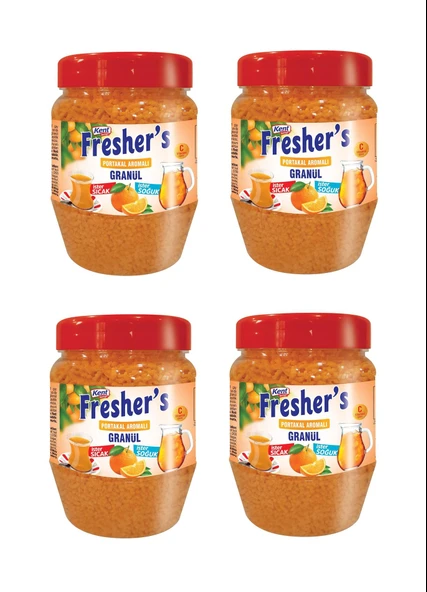 Kent Boringer Fresher'S Portakal Aromalı Granül İçecek 300 Gr X 4 Adet ürün görseli 1