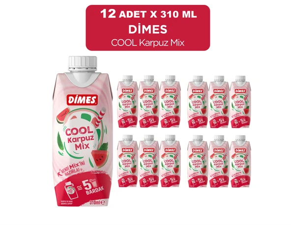 Dimes Cool Karpuz Mix 310 Ml X 12 Adet ürün görseli 1