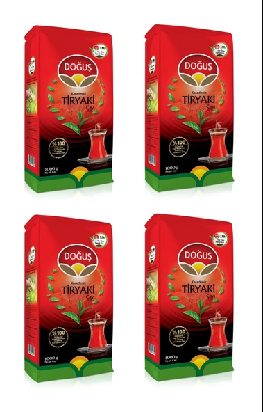 Doğuş Karadeniz Tiryaki Çayı 1000 Gr X 4 Adet ürün görseli 1