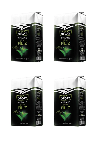 Ofçay Efsane Siyah Filiz Çay 1000 Gr X 4 Adet ürün görseli 1