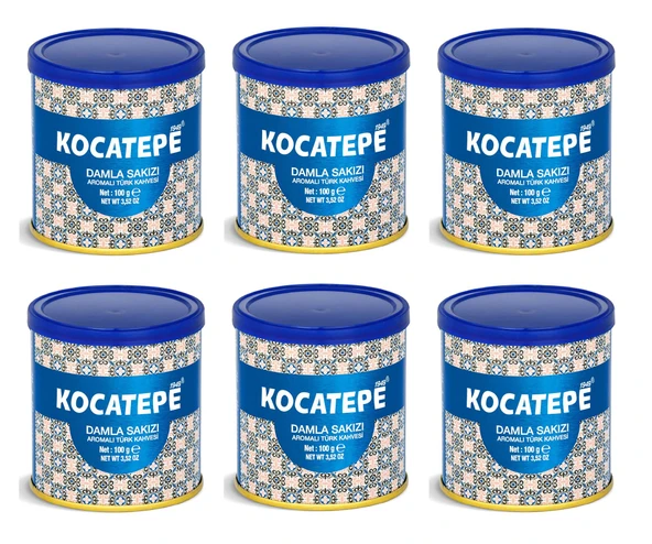 Kocatepe Damla Sakızlı Türk Kahvesi Teneke 100 Gr X 6 Adet ürün görseli 1
