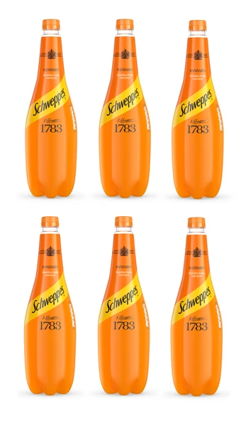 Schweppes Mandalina Aromalı Gazlı İçecek 1 Lt X 6 Adet ürün görseli 1