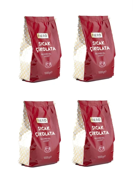 Fiero Sıcak Çikolata 1000 Gr X 4 Adet ürün görseli 1