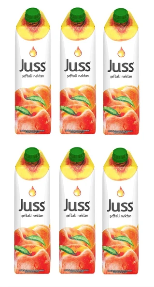Juss Şeftali Nektarı 1 Lt X 6 Adet ürün görseli 1