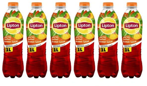 Lipton Soğuk Çay Şeftali 1 Lt X 6 Adet ürün görseli 1