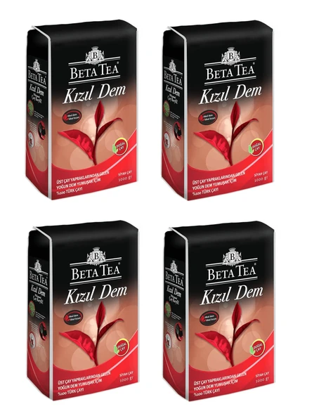 Beta Kızıl Dem Türk Çayı 1000 Gr X 4 Adet ürün görseli 1