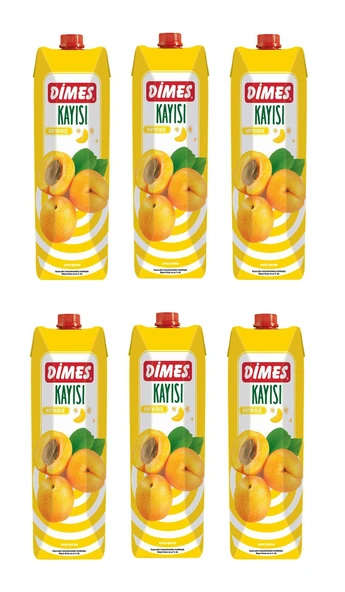 Dimes Kayısı Nektarı 1 Lt X 6 Adet ürün görseli 1