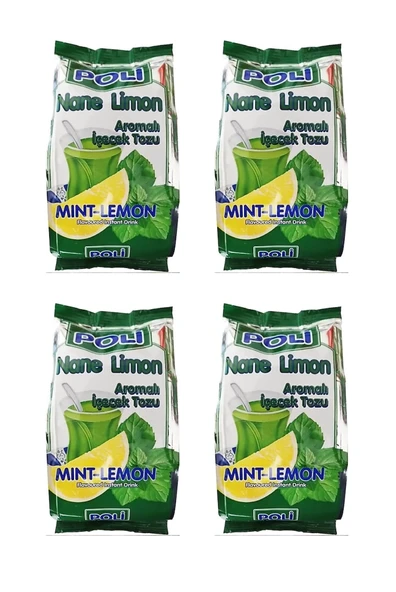 Poli Toz İçecek Nane Limon 300 Gr X 4 Adet ürün görseli 1