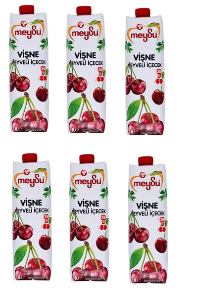 Meysu Vişne Meyveli İçecek 1 Lt X 6 Adet ürün görseli 1