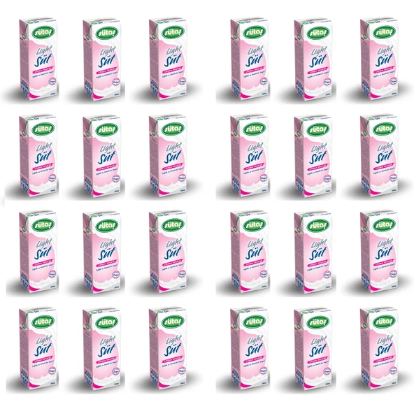 Sütaş Light Süt 200 Ml X 24 Adet ürün görseli 1