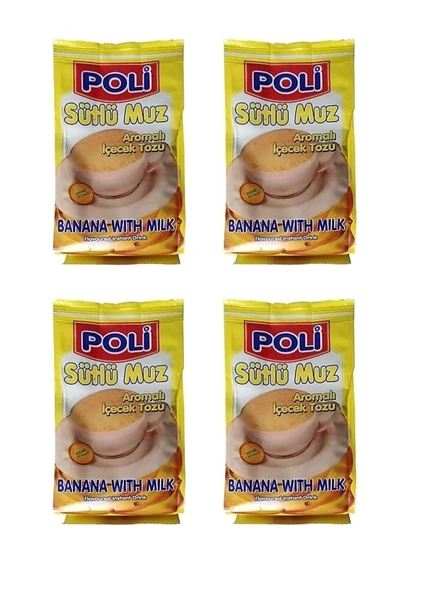 Poli Toz İçecek Sütlü Muz 250 Gr X 4 Adet ürün görseli 1