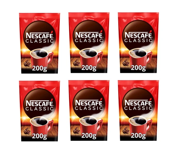Nescafe Classıc Kahve Poşet 200 Gr X 6 Adet ürün görseli 1