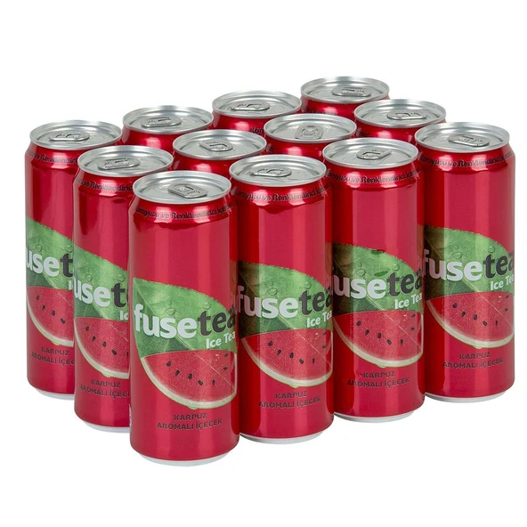 Fuse Tea Karpuz Aromalı Soğuk Çay 330 Ml X 12 Adet ürün görseli 1
