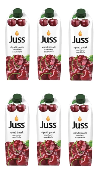 Juss Vişne Meyveli İçecek 1 Lt X 6 Adet ürün görseli 1
