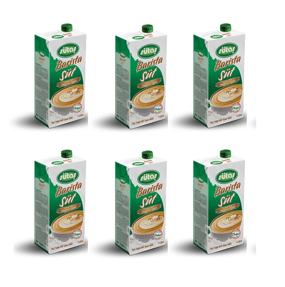 Sütaş Barista Süt 1 Lt X 6 Adet ürün görseli 1