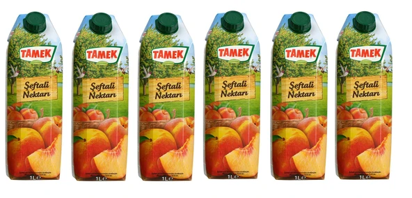 Tamek Şeftali Nektarı 1 Lt X 6 Adet ürün görseli 1