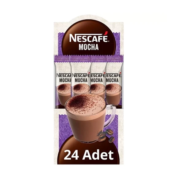 Nescafe Mocha Çikolatalı Köpüklü Kahve 17 Gr X 24 Adet ürün görseli 1