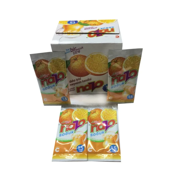 Nazo Portakal Aromalı Toz İçecek 9 Gr X 24 Adet ürün görseli 1