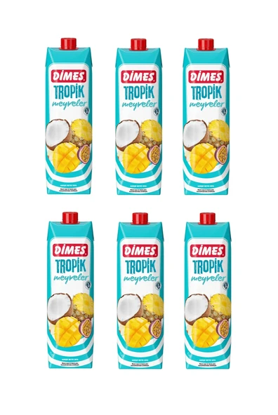 Dimes Tropik Meyveler Karışık Meyve Suyu 1 Lt X 6 Adet ürün görseli 1