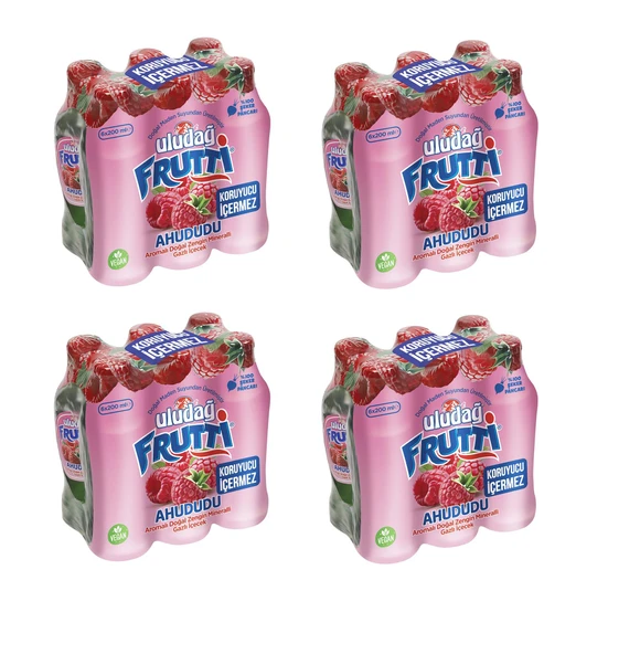 Uludağ Frutti Ahududu Aromalı Maden Suyu 200 Ml X 24 Adet ürün görseli 1