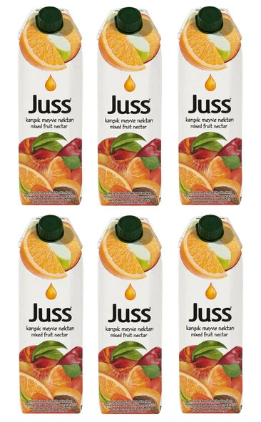 Juss Karışık Meyve Nektarı 1 Lt X 6 Adet ürün görseli 1