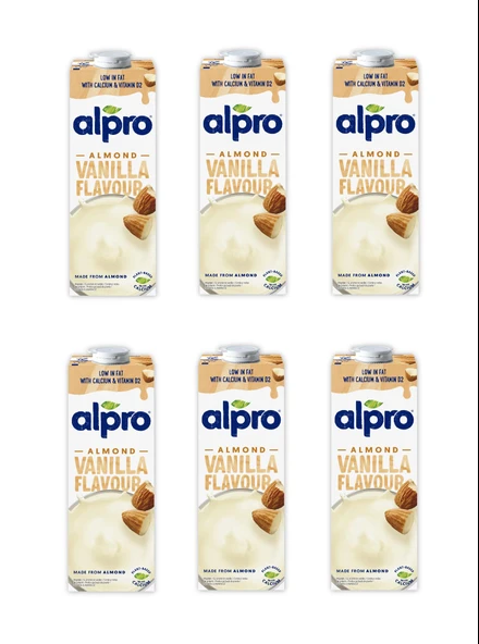 Alpro Vanilya Badem İçeceği 1 Lt X 6 Adet ürün görseli 1