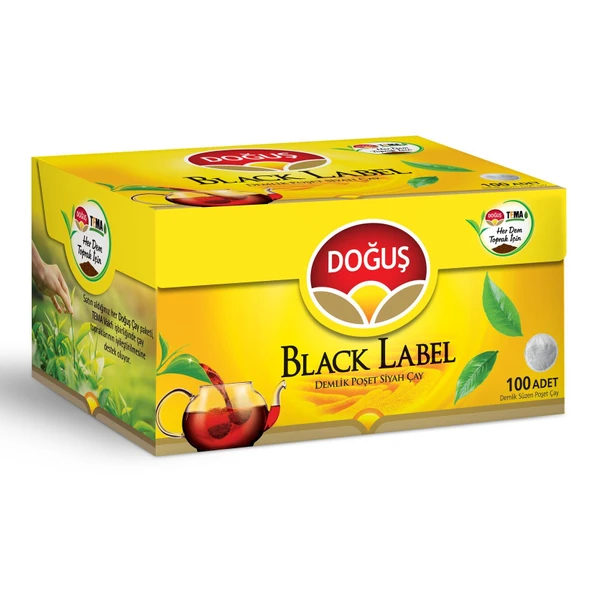 Doğuş Black Label Demlik Poşet Çay 100'Lü Paket ürün görseli 1
