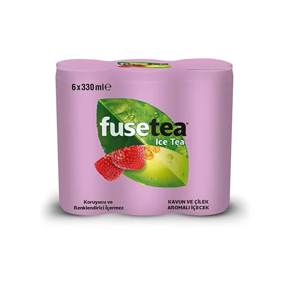 Fuse Tea Kavun Ve Çilek Aromalı Soğuk Çay 330 Ml X 6 Adet ürün görseli 1