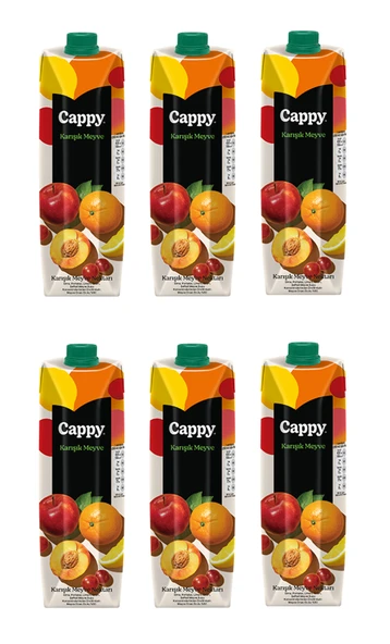 Cappy Karışık Meyve Nektarı 1 Lt X 6 Adet ürün görseli 1
