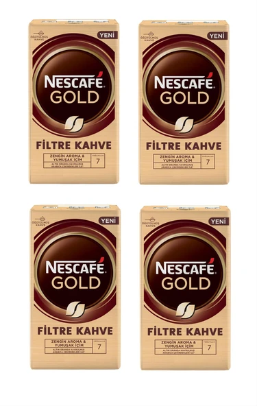 Nescafe Gold Filtre Kahve 500 Gr X 4 Adet ürün görseli 1