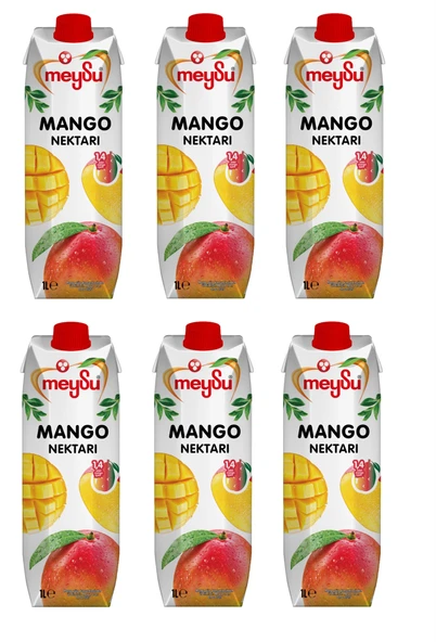 Meysu Mango Nektarı 1 Lt X 6 Adet ürün görseli 1