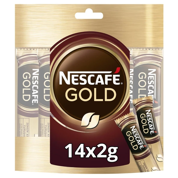 Nescafe Gold Kahve 2 Gr X 14 Adet ürün görseli 1