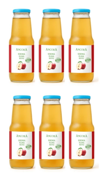 Ancora Sıkma Elma Suyu 1 Lt X 6 Adet ürün görseli 1