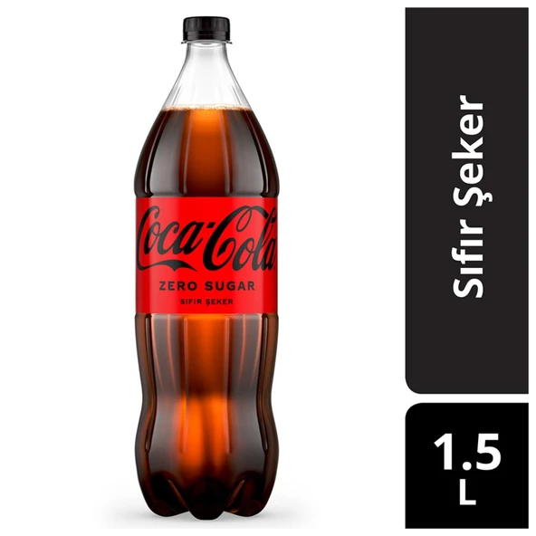 Coca Cola Kola Zero Sugar 1,5 Lt X 6 Adet - Resim 2
