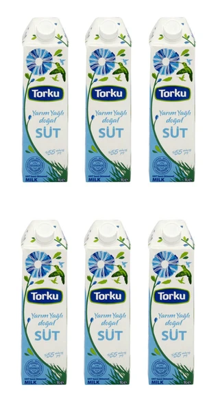 Torku Yarım Yağlı Süt 1 Lt X 6 Adet ürün görseli 1