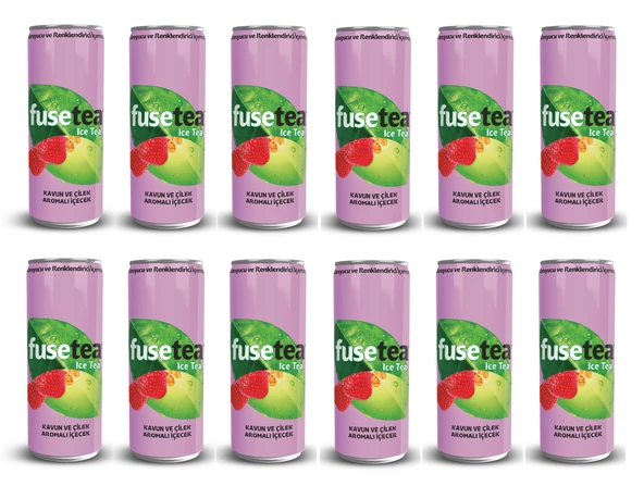 Fuse Tea Kavun Ve Çilek Aromalı Soğuk Çay 330 Ml X 12 Adet ürün görseli 1