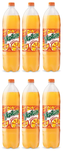 Yedigün Portakal Meyveli Gazoz 1,5 Lt X 6 Adet ürün görseli 1