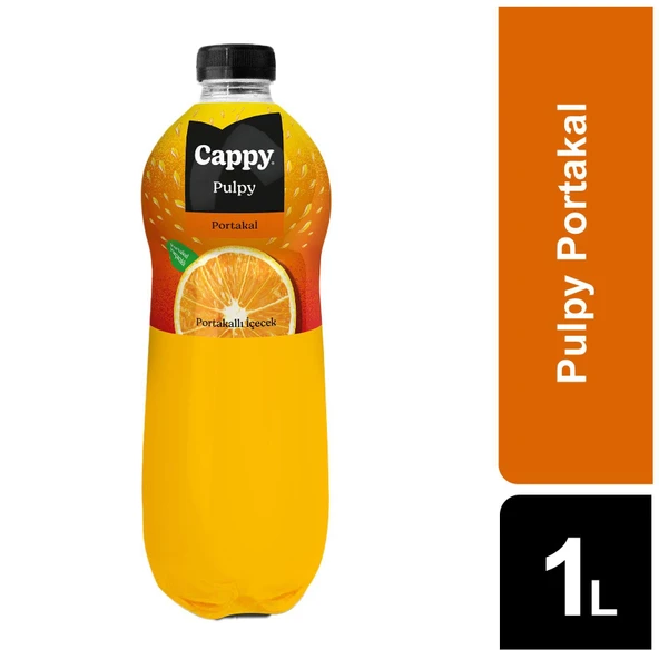 Cappy Pulpy Portakallı İçecek 1 Lt X 6 Adet - Resim 2