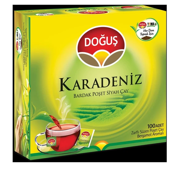 Doğuş Karadeniz Bardak Poşet Çay 100'Lü Paket ürün görseli 1