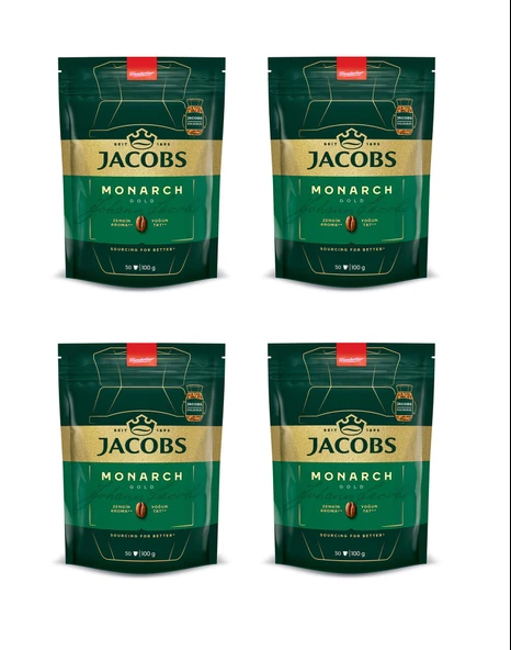 Jacobs Monarch Gold Ekonomik Paket 100 Gr X 4 Adet ürün görseli 1