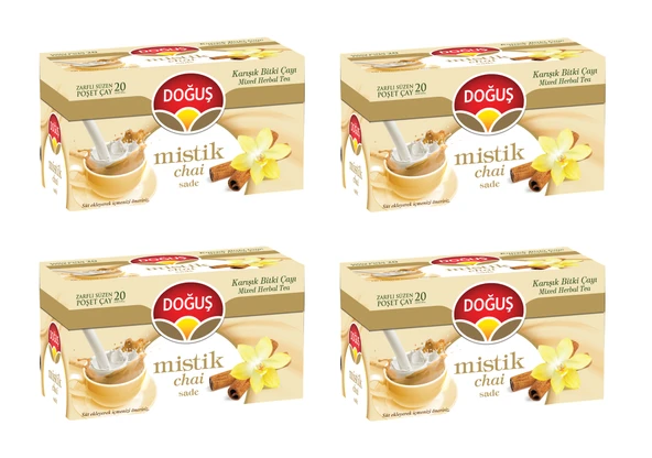 Doğuş Mistik Chai Sade 20'Li X 4 Adet ürün görseli 1