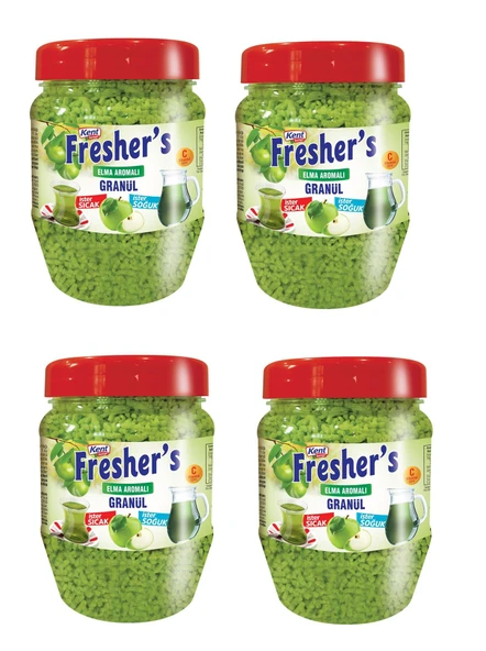 Kent Boringer Fresher'S Elma Aromalı Granül İçecek 300 Gr X 4 Adet ürün görseli 1