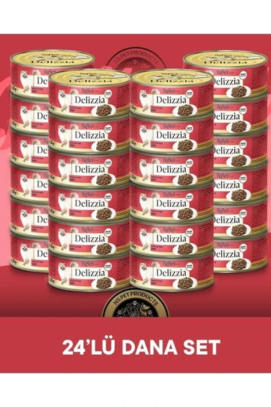 Reflex Plus Delizzia Yetişkin Dana Etli Gravy Kedi Maması 24x85 gram ürün görseli 1