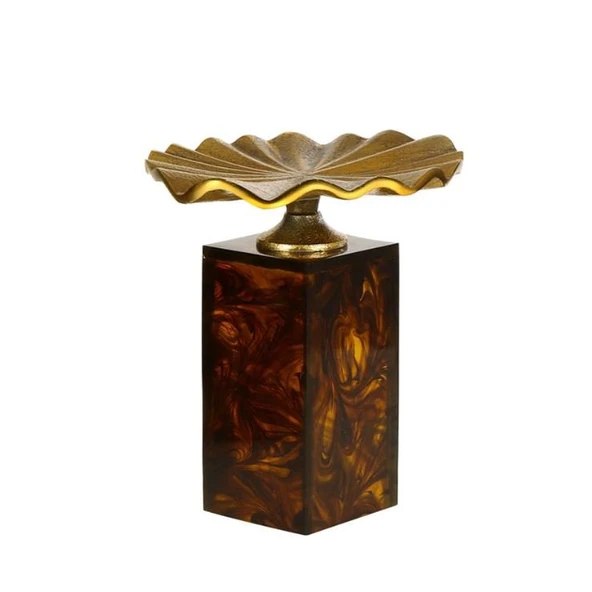 AMBER KAİDELİ  YAPRAK 18*18*22 CM ürün görseli 1