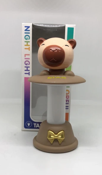 Cabybara  RGB Işıklı & Şarjlı Yaylı Masa Lambası ürün görseli 1