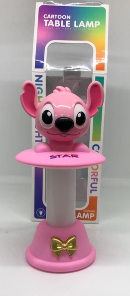 Angel Karakterli RGB Işıklı Yaylı Masa Lambası - 18 cm ürün görseli 1